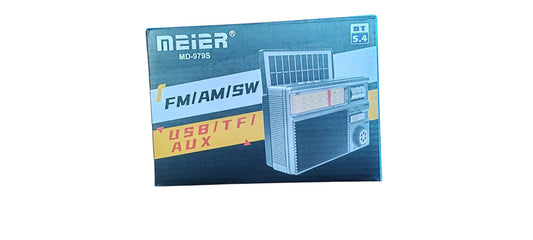 📻 Radio Portátil Solar MEIER MD-979S