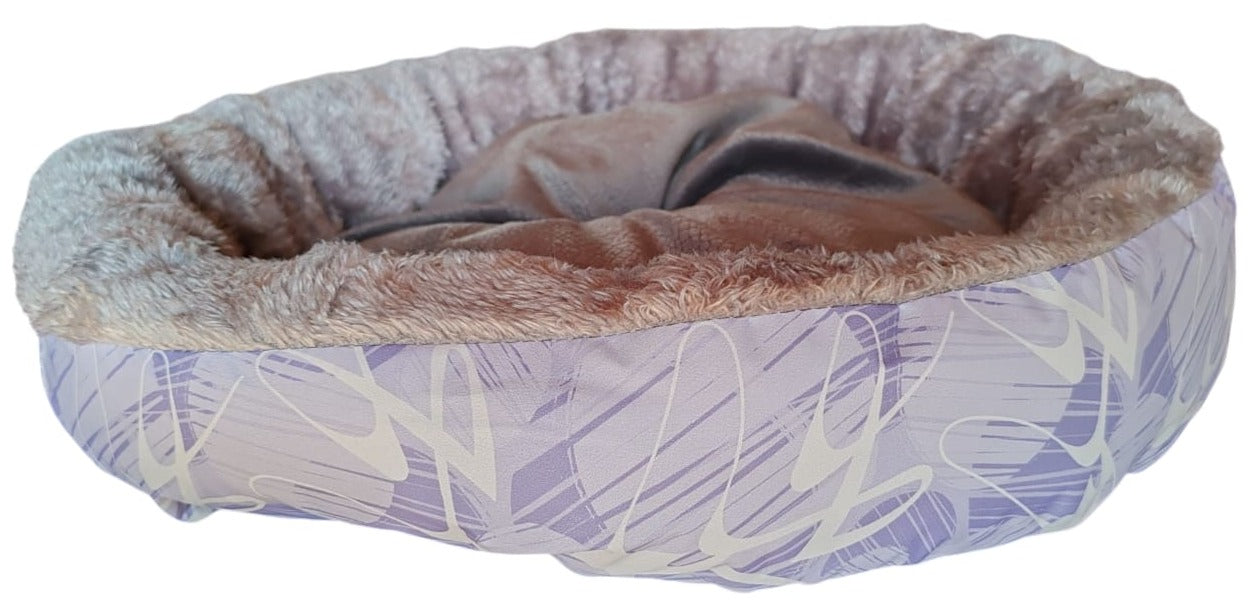 🐾 ¡Cama Redonda para Mascotas – Suave, Acogedora y Perfecta para Gatos o Perros Pequeños!